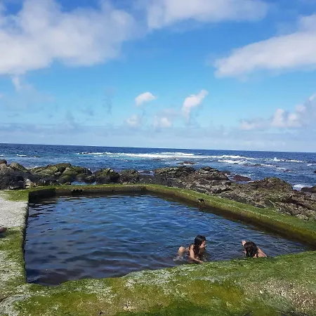 Seaside Azores With Natural Pool, Terrace & Barbecue Capelas